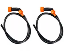 2x Motorcycle Spark Plug Wire+45 Degree Cap Wire for Honda Kawasaki #053-024