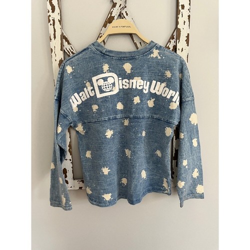 Disney World Bleached Denim Spirit Jerseys Youth Size Large 10/12 - Picture 2 of 5