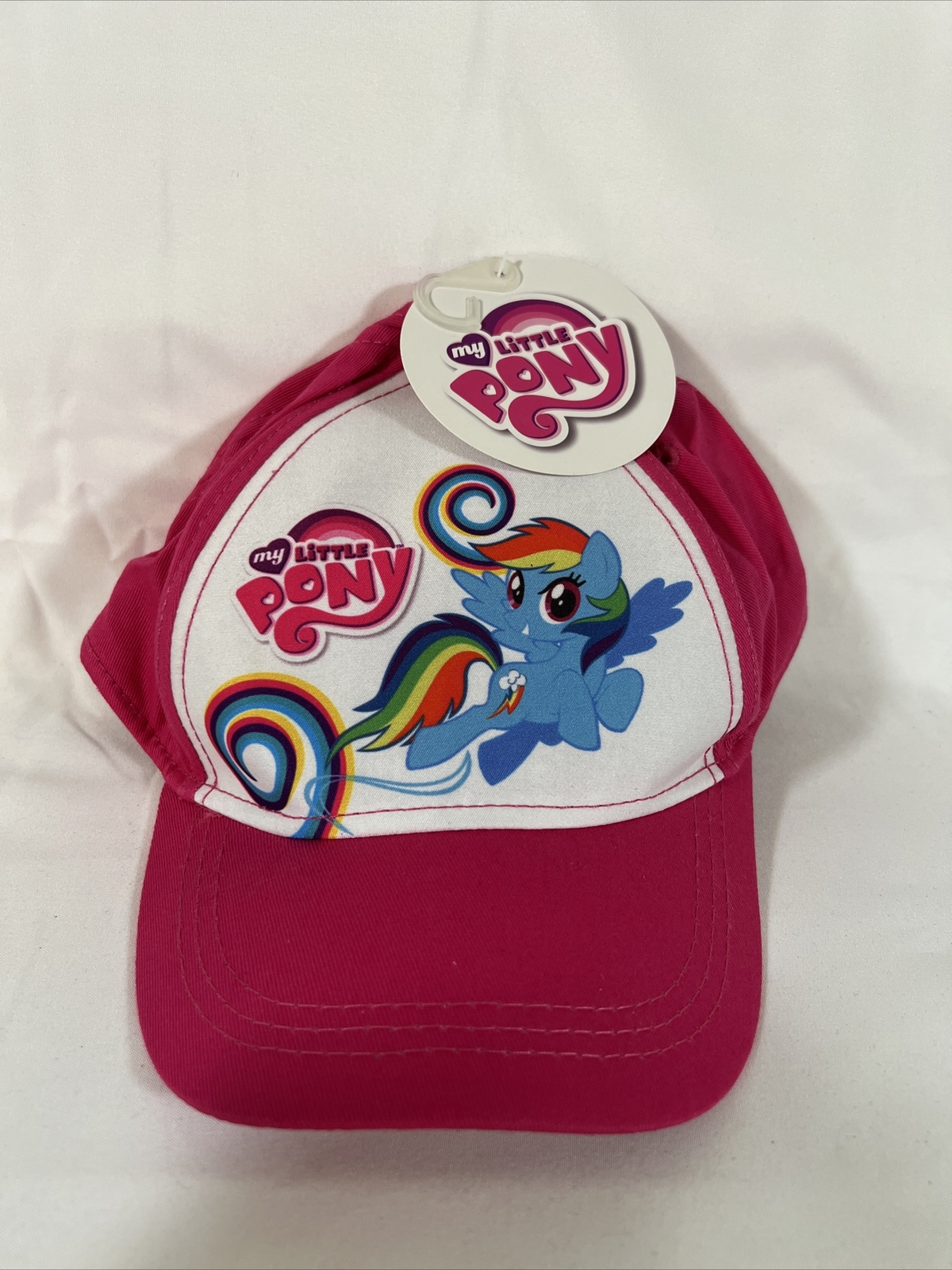 Cappello per ragazze My Little Pony cruscotto arcobaleno nuovo berretto snapback nuovo con etichette rosa