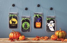 Mary Maxim Spooky Halloween Mason Jar Plastic Canvas Kit