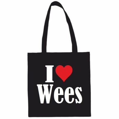 Tasche Beutel Baumwolltasche I Love Wees Geschenk Geburtstag Valentinstag Weihna