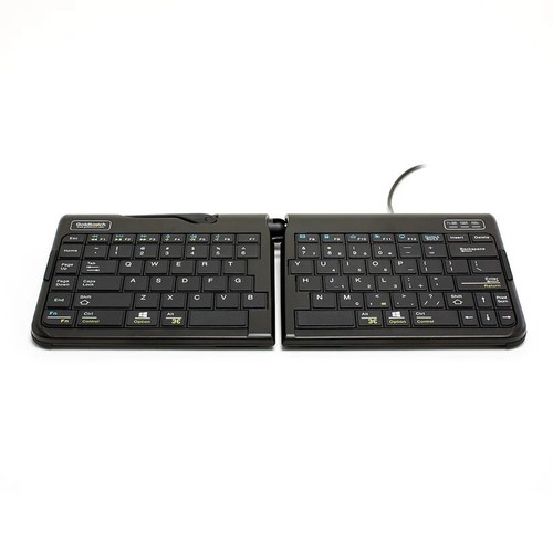 Ergonomische Tastatur Goldtouch Go!2 Mobiler PC/MAC USB KABELGEBUNDEN schwarz GTP-0044 SK-2721 - Bild 1 von 6