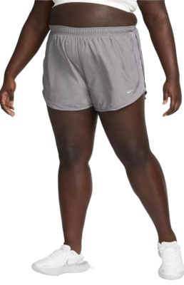 Nike Dri-FIT CZ2857-067 Tempo Womens Gray Drawstring Running Shorts Plus Size 2X