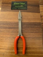 *NEW* Snap On 61CF Orange 8" Talon Grip™ Duck Bill Pliers  - FREE SHIPPING