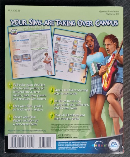 The Sims 2 University Prima Official Game Strategy Guide - Picture 3 of 3