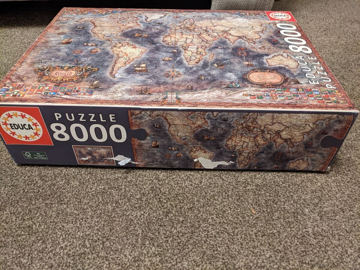EDUCA 8000 PIECE JIGSAW PUZZLE - HISTORICAL WORLD MAP EDUCA 8000 PIECE JIGSAW PUZZLE - HISTORICAL WORLD MAP