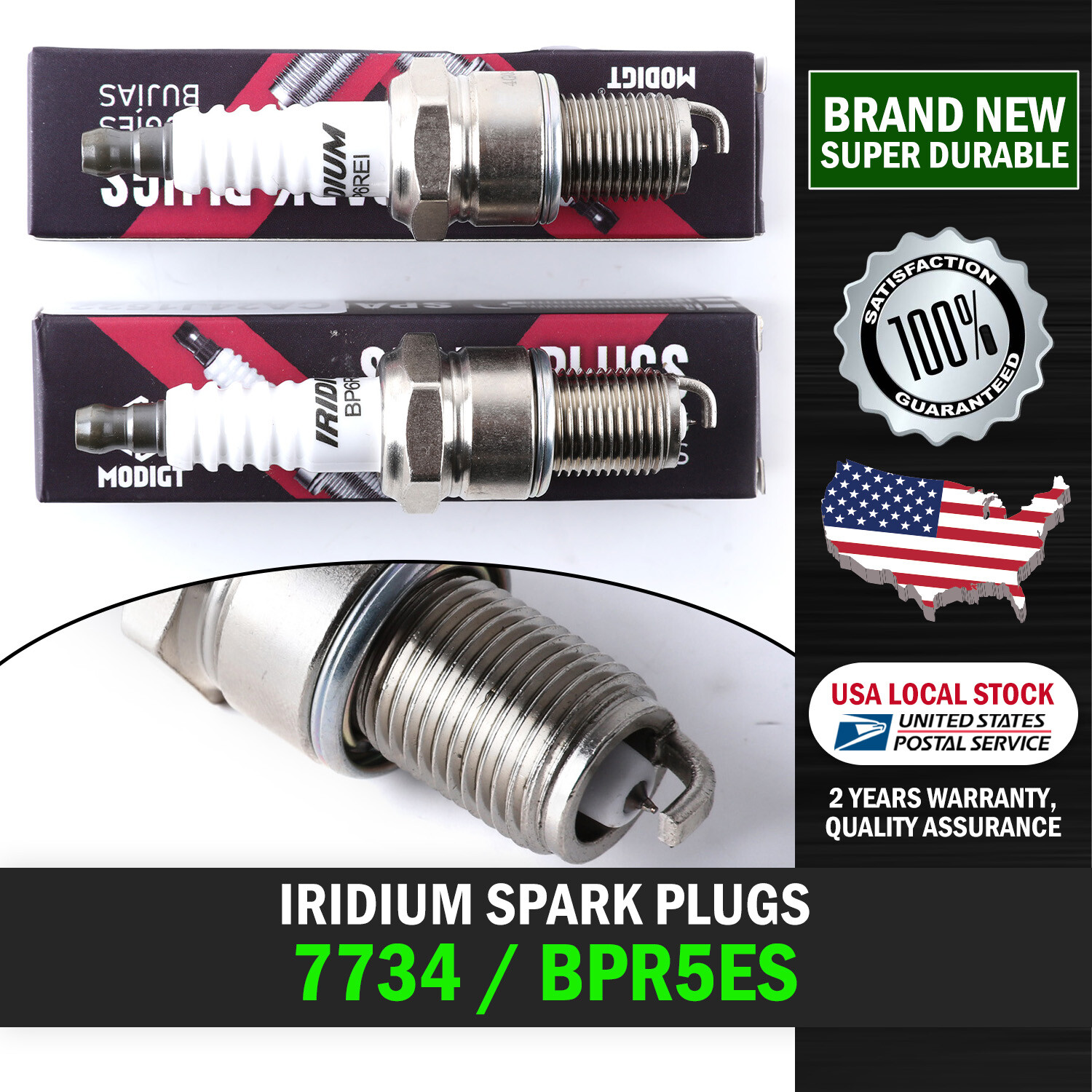 Pack of 24 New Genuine MGT Spark Plugs OE#BPR5ES 7734 Small Engine Standard Plug