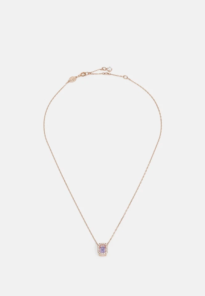 Nueva Caja de Regalo SWAROVSKI 5640291 Oro Rosa Pavé Brillante Púrpura Collar Millenia Foto 4 de 4