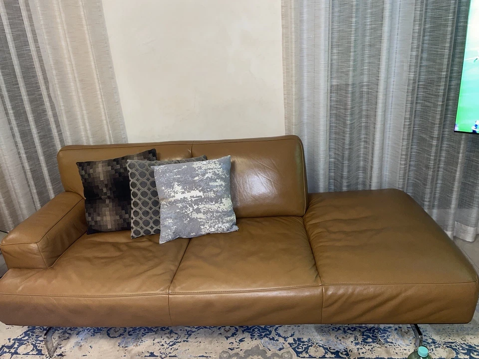 Schilling Leder Couch Cognac wie Neu - Bild 3 von 4