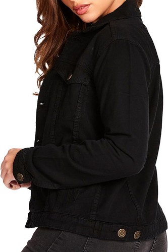JMOJO Womens Denim Jacket Ladies Cotton Coat Girls Winter Outwear Warm Jean Top - Picture 5 of 106