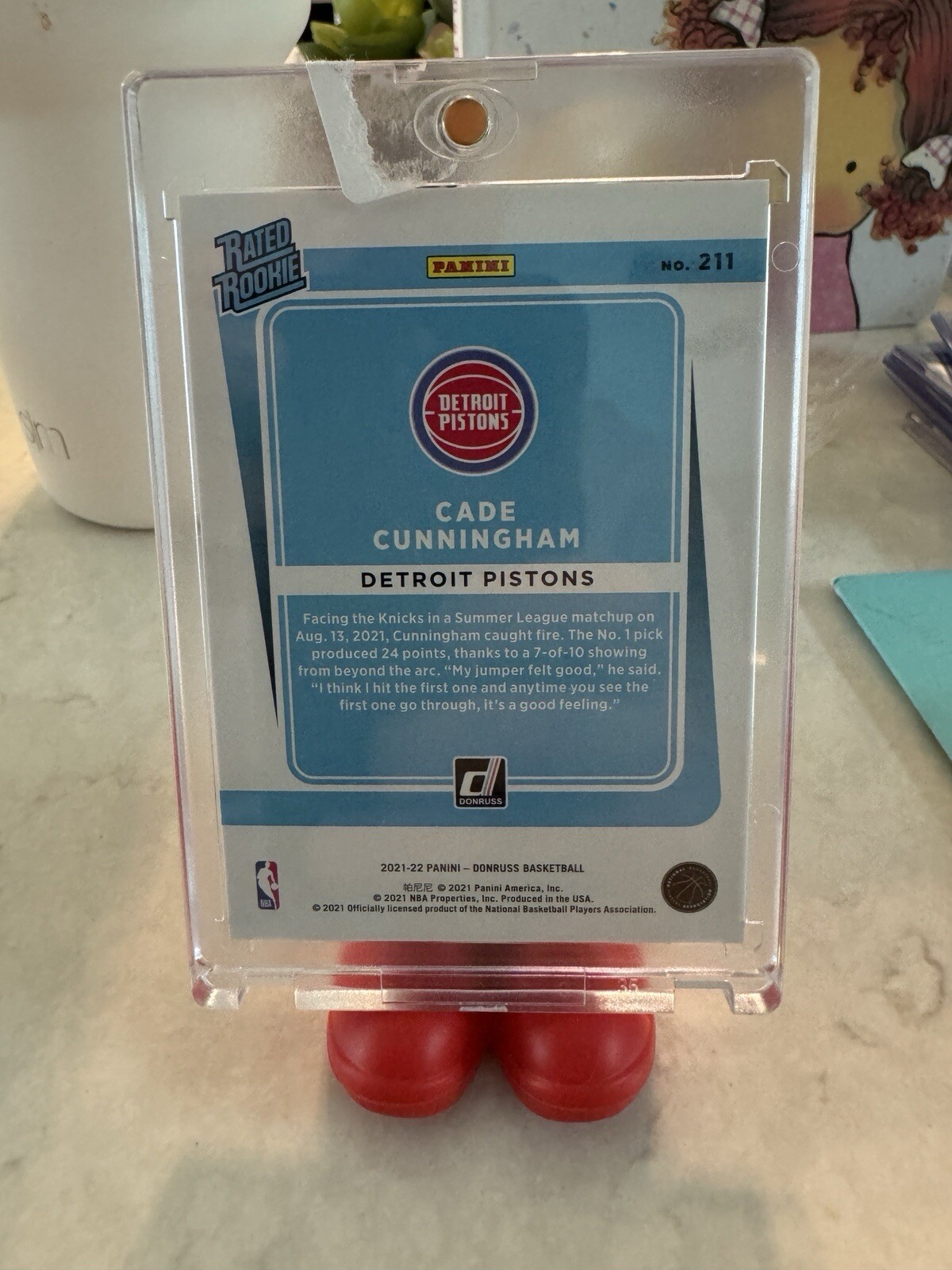 2021-22 Panini Donruss #211 Cade Cunningham /199 Purple Press Proof Rookie RC