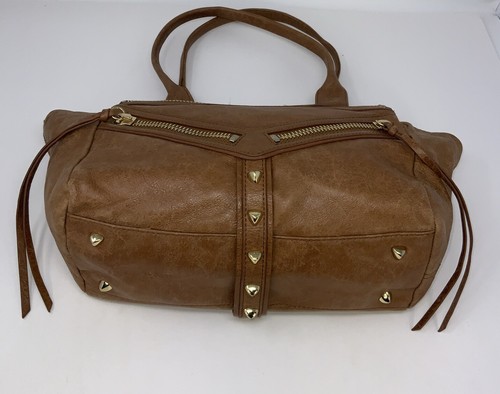 BOTKIER Leather Handbag Shoulder Bag Brown Gold Medium - Picture 6 of 9