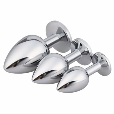 Juguetes Sexuales Para Mujeres Hombres Tapn Anal Metal Masajeador De  Prstata | eBay