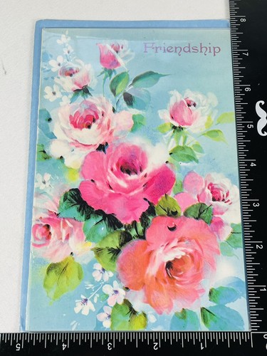 Card Masters Special Friendship Friend Card Vintage UNUSED With Blue Envelope - Picture 10 of 10