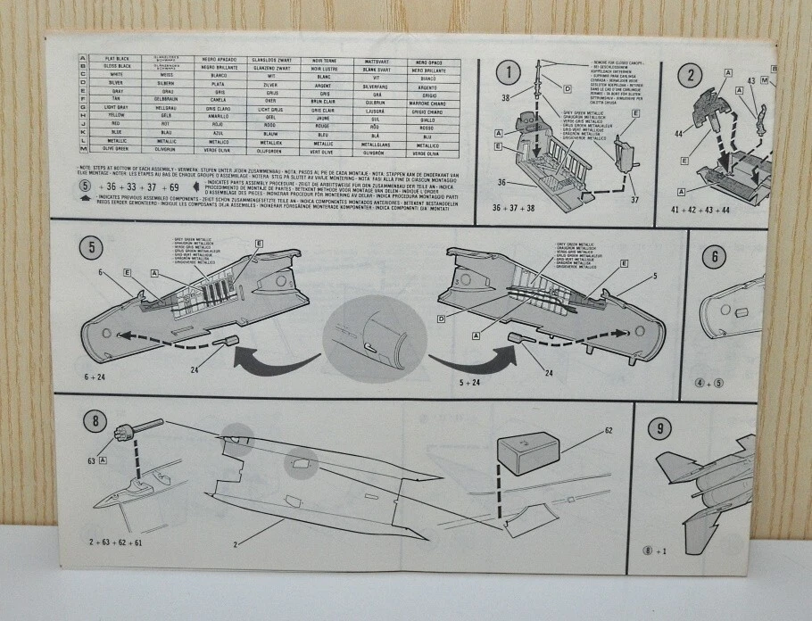 Istruzioni montaggio Monogram aereo Mc Donnel Douglas F-15 Eagle scala 1:48 - Immagine 2 di 3