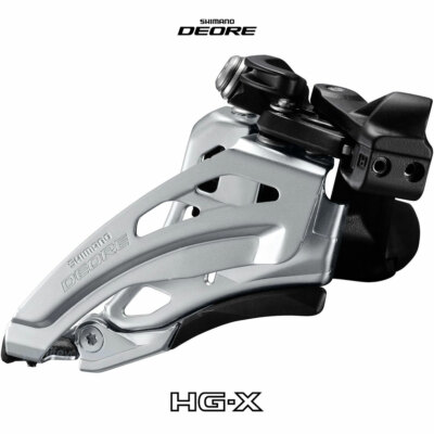 SHIMANO DEORE FD-M617-L UMWERFER 10fach 2fach MOUNTAINBIKE FRONT PULL SIDE SWING