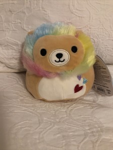 Squishmallow 5â Leonard The Rainbow Mane Lion NEW RARE Valentines 2021 Plush | eBay
