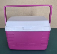 Vintage 1990 Rubbermaid Osobisty lunch box chłodnica #2901 - gorący róż