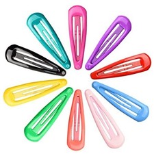 Snap Hair Clips, 2 Inch, 30 Pcs, 10 Assorted Colors