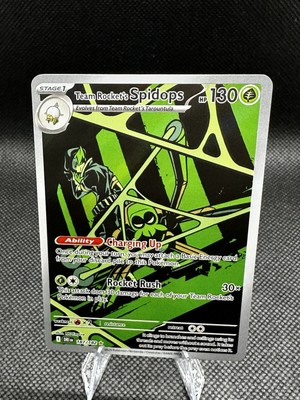 Team Rocket's Spidops 187/182 Illustration IR Pokemon Destined