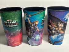 3 tazas de plástico de cine Thor Love and Thunder de Marvel Studios 44 oz