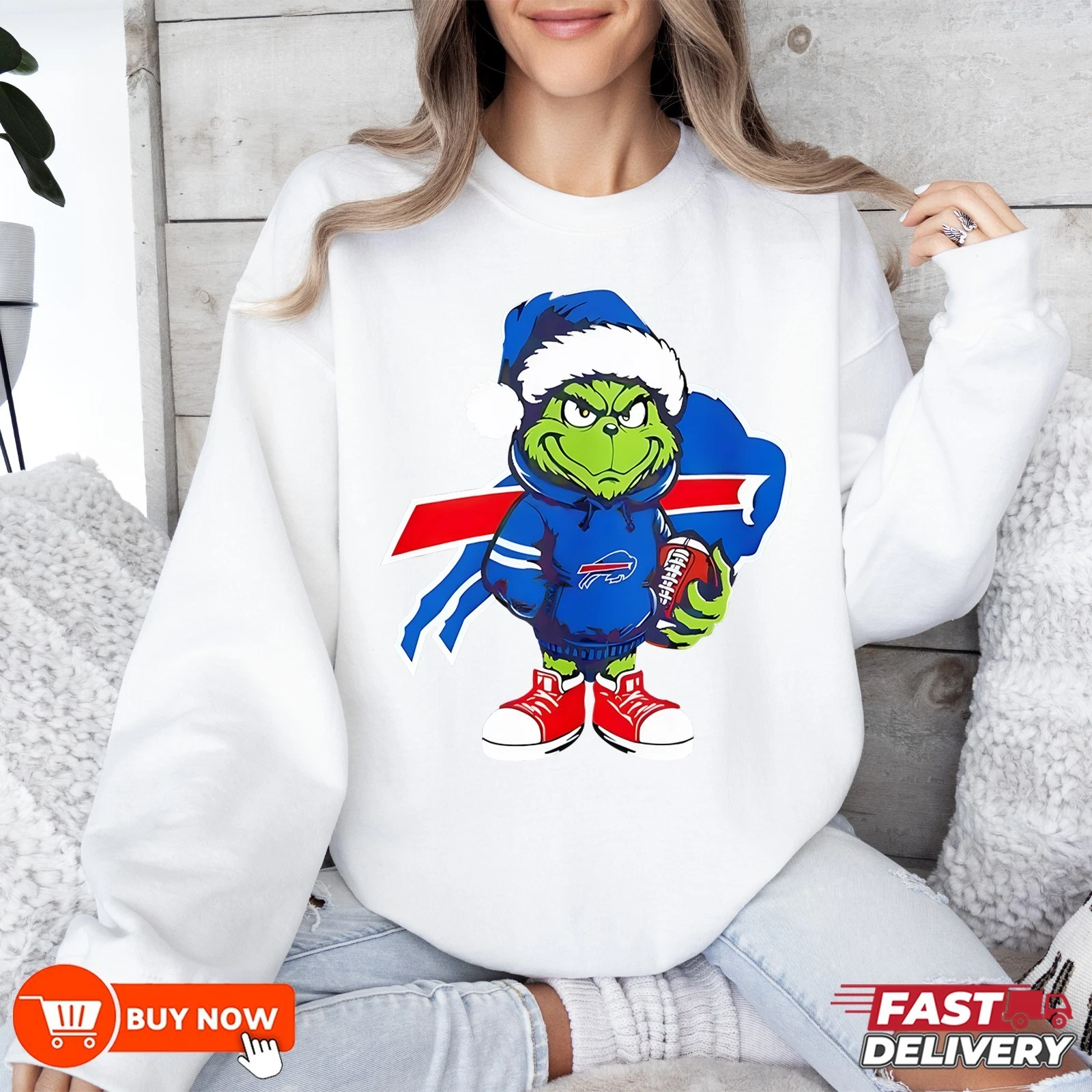 Buffalo Bills funny character football Football Sweatshirt