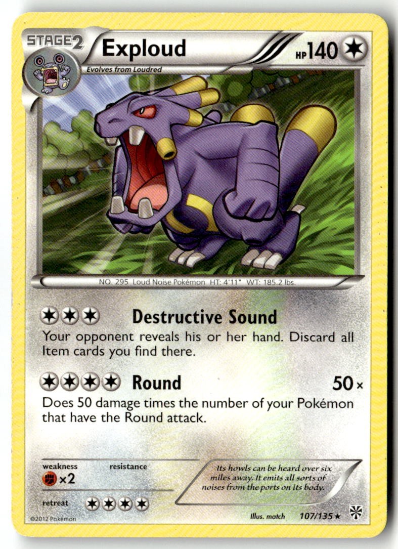 Exploud 107/135 - Plasma Storm - PTCG - MP