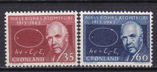 Greenland 1963 Yvert 53/54 Atom. Slania. MNH SUPERB (GX)