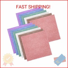 Syhood 12 Pcs Face Wash Cloth 10 x 10 Inch Makeup Remover Cloths Microfiber Faci