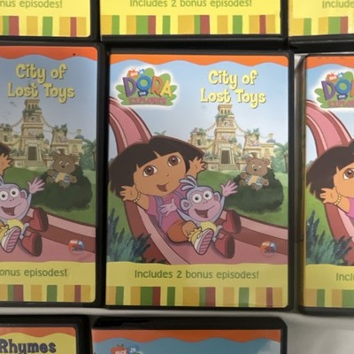 Dora the Explorer DVD Lot: City of Lost Toys, Rhymes & Riddles + 2