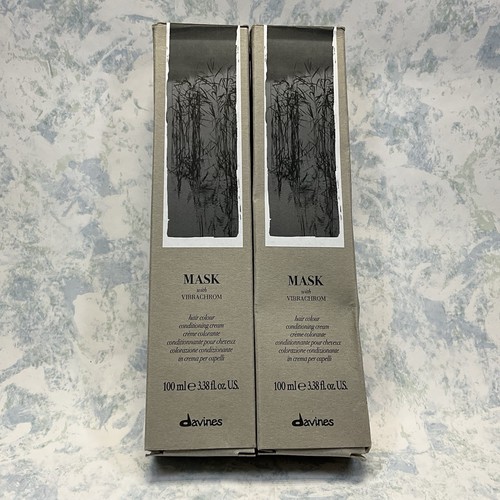 Davines Mask w/Vibrachrom Hair Color Conditioning Cream #6 (3.38oz) Lot of 2