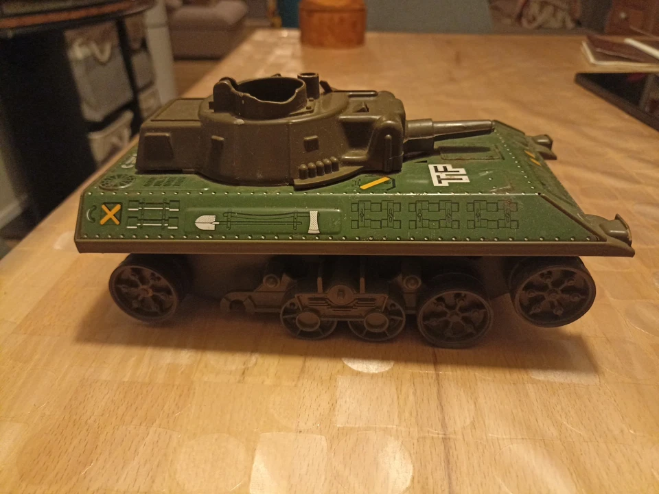 ancien jeux jouet tank char d assaut en tole joustra tf 56 - Photo 3/4