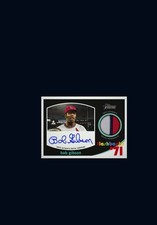 ⭐️ 2020 Topps Heritage BOB GIBSON Auto Flashback Signature Relic STL Bunt Card
