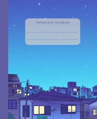 Composition Notebook Dot Grid Journal, Aesthetic Anime Lofi Neighborhood at N...
