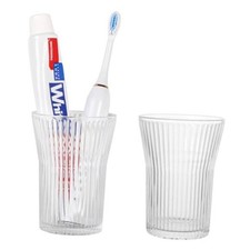 Toothbrush Holders for Bathrooms,2pcs Glass Toothbrush Holder, 10 oz Clear