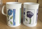 TAMS Bone China MUGS Coffee/Tea Cup FLORAL C.Rennie MACINTOSH Stained Glass ROSE — photo 4