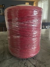 4mm Red Macrame Cord: Large Bulk Spool, Approx. 298 Yards, Brand New Sealed