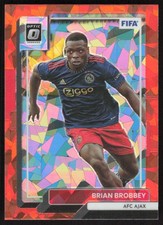 2022-23 Donruss Optic Orange Ice Brian Brobbey Soccer Card #137 - Ajax