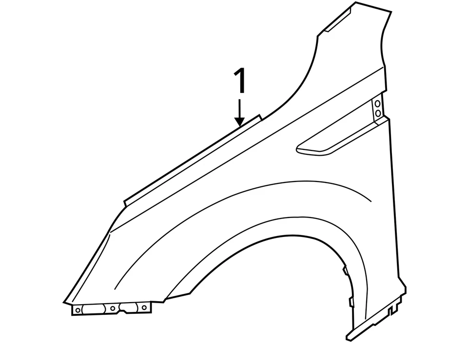 2011-2016 Kia Optima Driver Fender CQU25 - Image 3 of 3