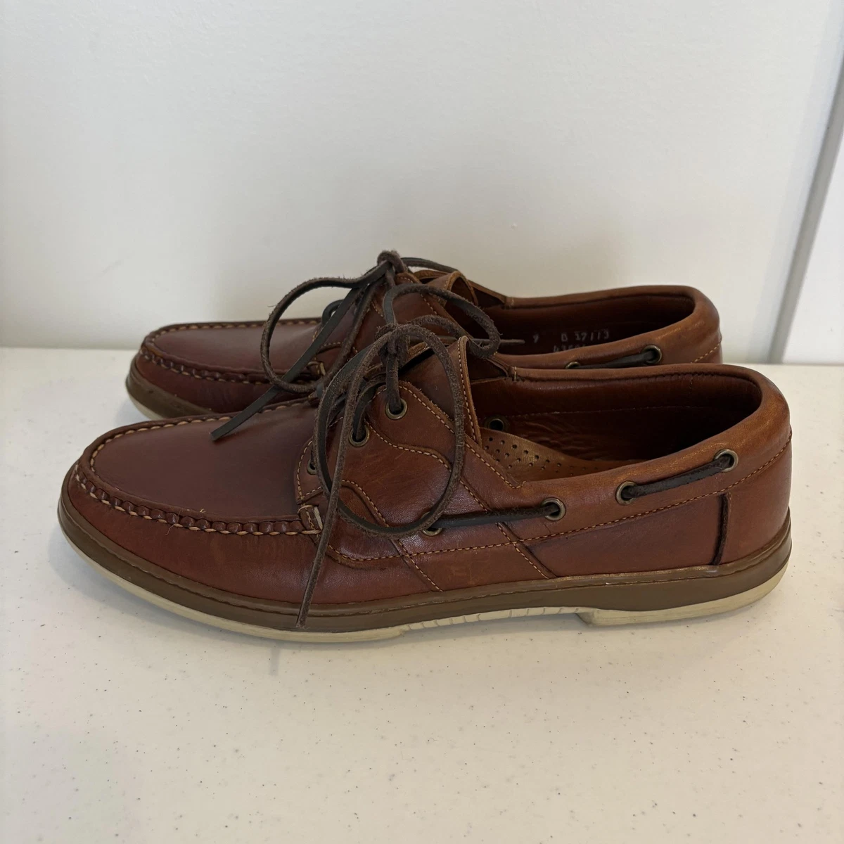 Allen Edmonds Boat Shoe Leather Upper Casual Shoes for Men for