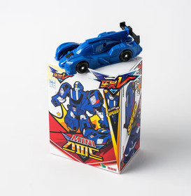 TOBOT V Mini 4 pcs Set Captain Police Speed Monster Rocket Transformer Robot New