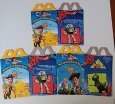 1999 McDonalds TOY STORY 2 Happy Meal Boxes Complete Set Of 3 Disney Pixar