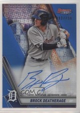 2019 Bowman's Best Blue Refractor 92/150 Brock Deatherage #B19-BD Auto 03cg