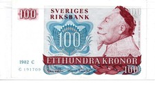 1982 C Sweden 100 Kronor P54c, G191709