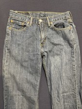 Levi's 514 Straight Fit Medium Dark Denim Jeans 100% Cotton Size Men's 30x32