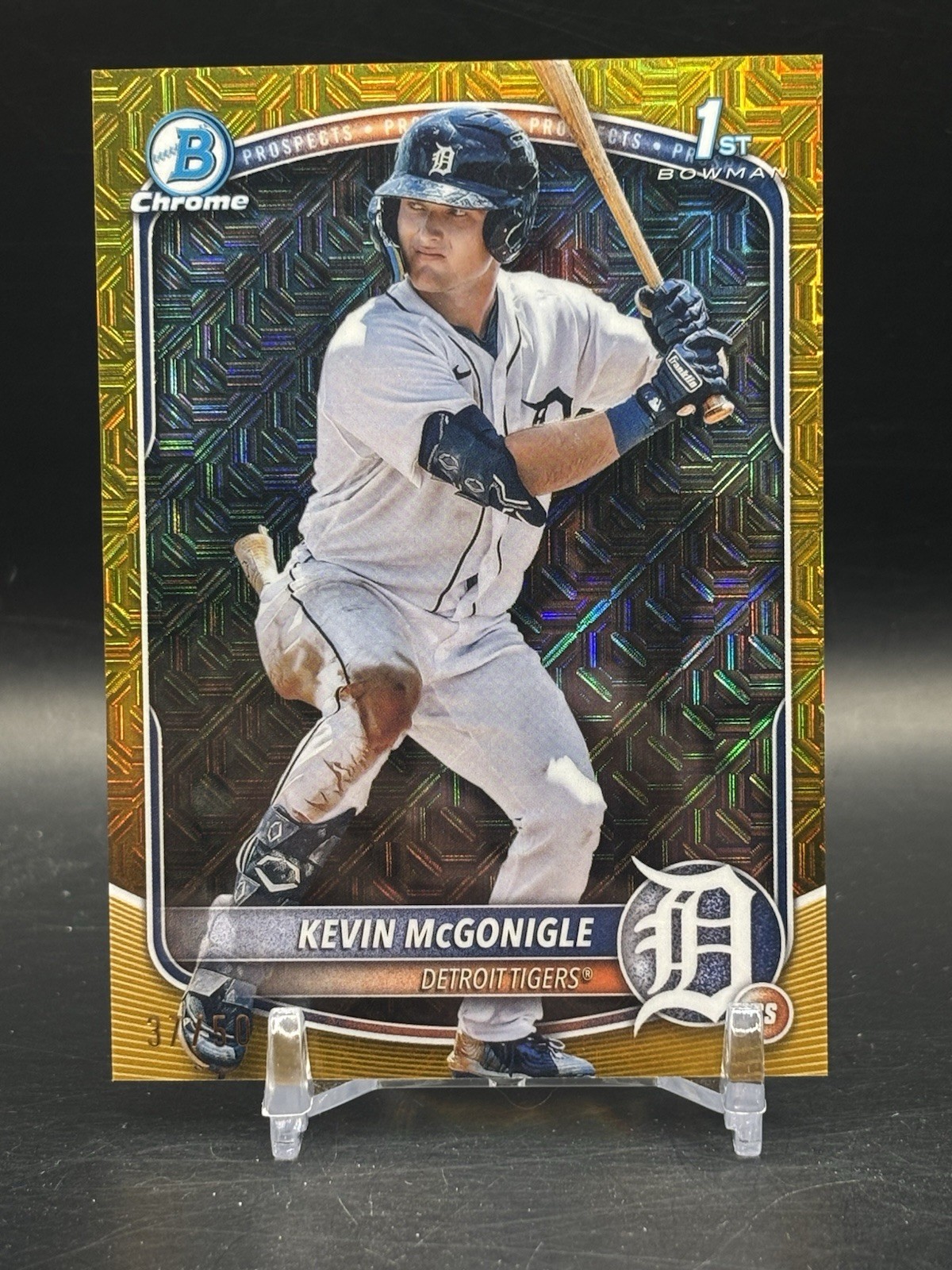 Kevin McGonigle - 2025 Bowman Chrome 1st Gold Mega Mojo Refractor /50 BCP-79