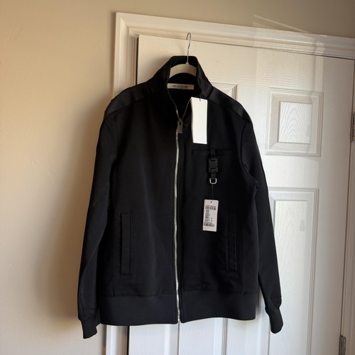 1017 ALYX 9SM Tracktor Track Jacket Mens Medium Black Full Zip Buckle Detail