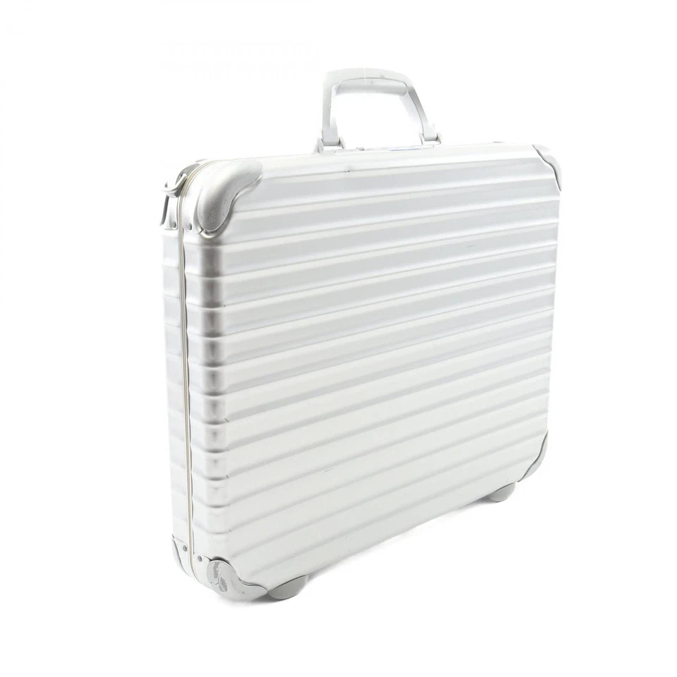 RIMOWA Maletín Bolsa de negocios Maleta de traje 90807 Aluminio Plata Usado... - Imagen 2 de 4