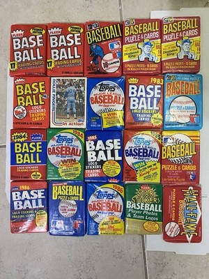 20 Lot 1981-1986 Baseball Card Packs. TOPPS, DONRUSS, Fleer. These Are Valuable