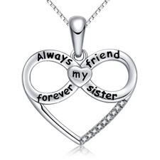 Forever Connected Mother  Son Necklace   Heart Pendant Gift for Mom, Ster